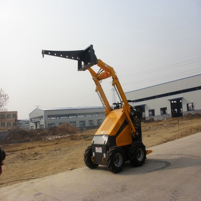 Mini skid steer crawler loader moving type