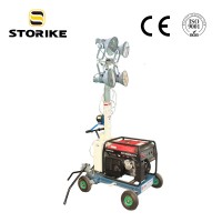 Trolley Type Honda Gasoline Genset Telescopic Mobile Light Tower Price